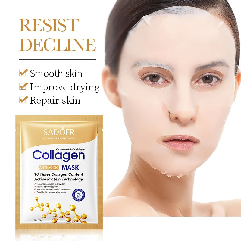 Anti-Aging Collagen Face Mask - (10 pack)